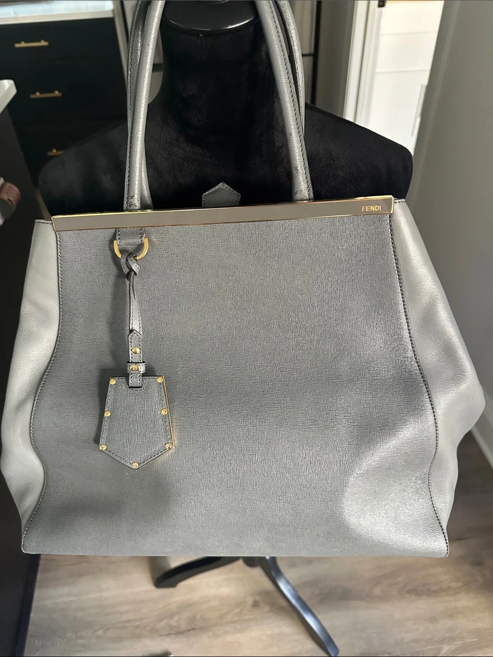 Fendi 2Jours Leather Satchel